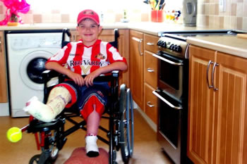 Brandon in his new Kitchen